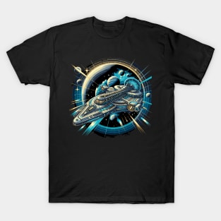 Voyage Beyond Stars: Luxury Interstellar Cruise T-Shirt